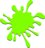 Green Paint Splatter Clip Art