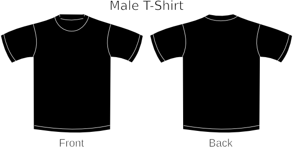 Plain T-shirts Black 2 Clip Art at Clker.com - vector clip art online ...