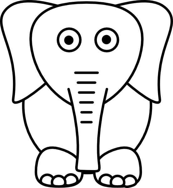 White Elephant Clip Art at Clker.com - vector clip art online, royalty ...