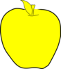 Yellow Apple Clip Art