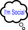 Im Social Thought Bubble Clip Art