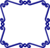 Blue Swirl Frame Clip Art