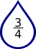 Number Rain Drop Clip Art