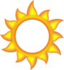 A Sun Cartoon  Clip Art