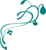 Teal Vine Clip Art at Clker.com - vector clip art online, royalty free ...