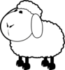 Sheep Outline Clip Art