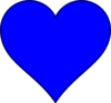 Blue Heart Clip Art