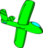 Green Glider Clip Art