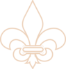 Cream Fleur De Lis Clip Art