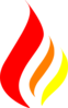 Red-orange-yellow Flame Clip Art