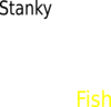 Stanky Fish Black & Yellow Clip Art