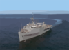 The Austin-class Amphibious Transport Dock Ship Uss Duluth (lpd 6), Underway Off The Coast Of San Diego, Calif. Clip Art