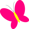 Pink Butterfly Clip Art at Clker.com - vector clip art online, royalty ...