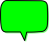 Green Speech Bubble Clip Art