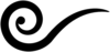 Thin Swirl Clip Art