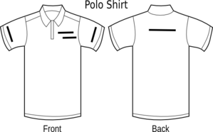 Polo Shirt Lay Out Clip Art at Clker.com - vector clip art online ...