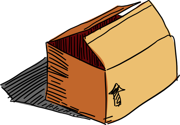 cardboard box clip art