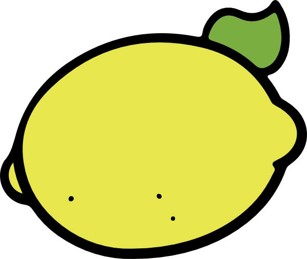 Yellow Lemon Clip Art at Clker.com - vector clip art online, royalty ...