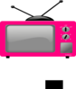 Big Pink Tv Clip Art