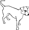 Mean White Dog Clip Art at Clker.com - vector clip art online, royalty ...