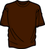 Brown T-shirt Clip Art