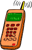 Analog Mobile Phone Clip Art