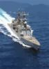 The Spruance Class Destroyer Uss Deyo (dd 989) Conducts Underway Operations In Support Of Operation Iraqi Freedom. Clip Art