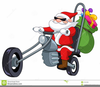 Santa Biker Clipart Image