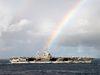 Uss Constellation (cv 64) Steams Near The Western Coast Of Australia On Her Return Transit To Her Homeport Of San Diego, Calif., Following Her Deployment In Support Of Operations Enduring Freedom And  Iraqi Freedom Image