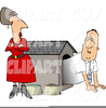 Man In Doghouse Clipart Image