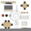 Furniture Clipart Top View Image