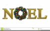 Christmas Wreath With Candles Clipart Image