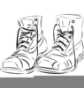 Old Work Boots Clipart Image