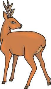 Download Deer Looking Back Clip Art at Clker.com - vector clip art ...