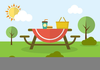Picnic In The Park Clipart Image