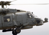 A Sh-60b Seahawk Helicopter Takes Off From The Flight Deck Aboard Uss Constellation (cv-64) Image