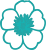 Buttercup Teal Clip Art