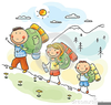 Free Clipart Of Children Hiking Image