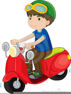 Boy On Scooter Clipart | Free Images at Clker.com - vector clip art ...