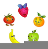 Free Cartoon Fruit Clipart Image
