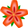 Atulasthana Red Flower Clip Art