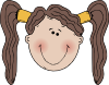 Girl Face Clip Art