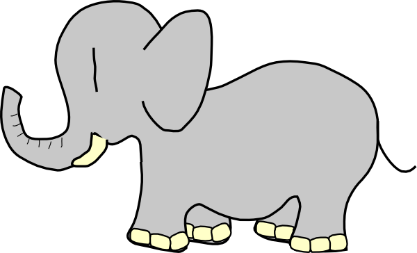 Elephant Clip Art at Clker.com - vector clip art online, royalty free