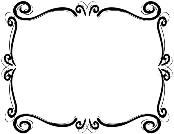 Scrollwork Frames Borders Clipart | Free Images at Clker.com - vector ...