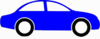 Blue Sedan Clip Art