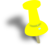 Yellow Push Pin Clip Art at Clker.com - vector clip art online, royalty ...