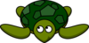 Turtle Looking Left-up Clip Art