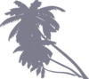 Gray Palm Tree Clip Art