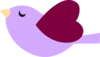 Purple Bird Clip Art