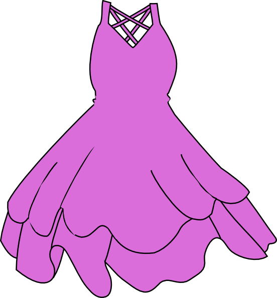 Lilac Dress Clip Art at Clker.com - vector clip art online, royalty ...